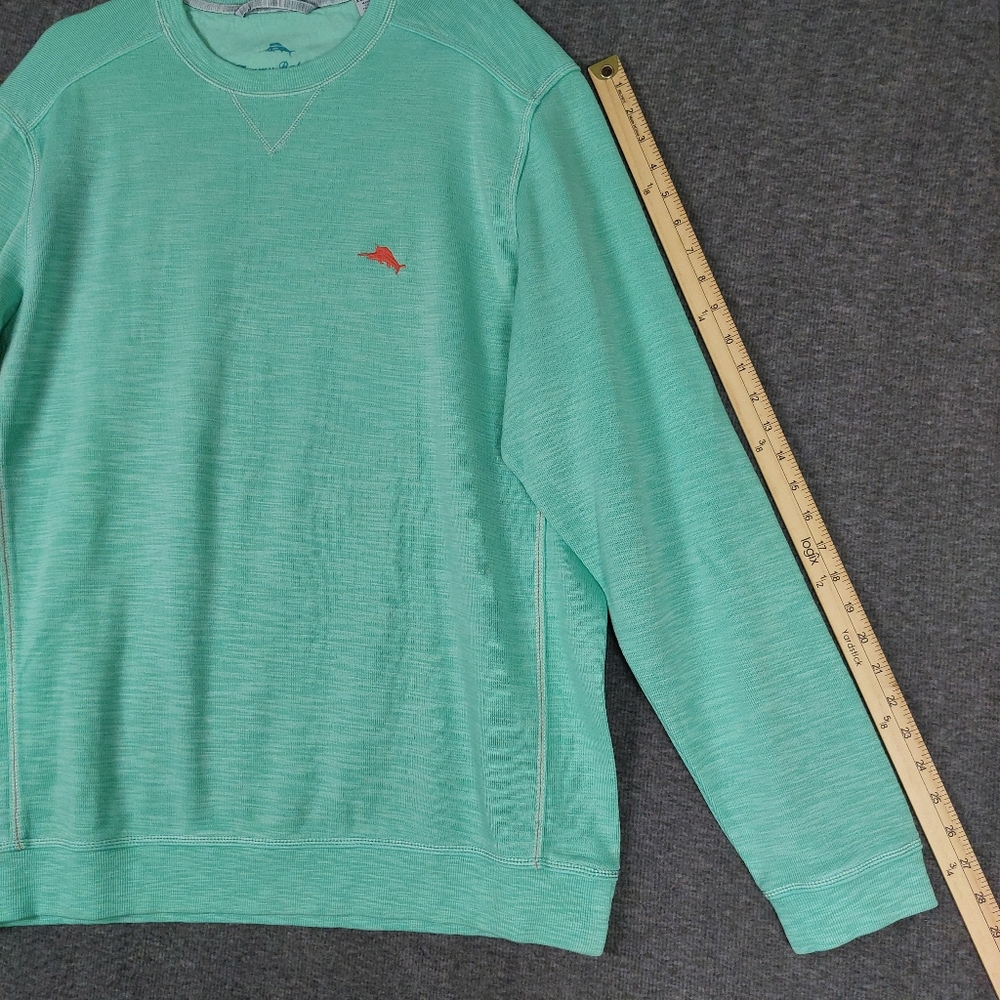 TOMMY BAHAMA TABAGO BAY CREWNECK MENS MINT GREEN LONG SLEEVE SWEATSHIRT SIZE XLT - Picture 2 of 9